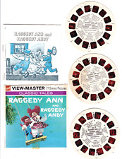 GAF 1971 VIEW-MASTER RAGGEDY ANN and RAGGEDY ANDY -3 REELS, Booklet, Packet picture