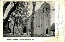 1911. LOCKPORT, NY. GRACE EPISCOPAL CHURCH. POSTCARD. picture