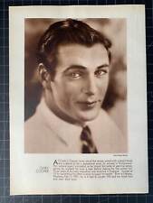 Vintage Circa 1930 Gary Cooper Photoplay Portrait picture