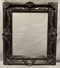 Large Antique Victorian Black Gesso Wood Frame 26.75