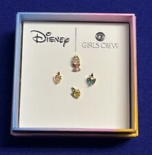 Girls Crew x Disney Princess Sleeping Beauty Stud Earring Set Gold Tone New picture