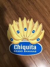 Vintage Chiquita Banana Cardboard Sign Store Display Fruit Produce A7 picture