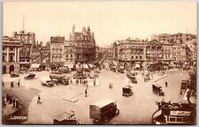 London England, Piccadilly Circus Fountain Wanderer Wasteland, Vintage Postcard picture