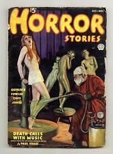 Horror Stories Pulp Oct 1936 Vol. 4 #3 PR 0.5 picture