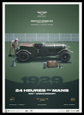 BENTLEY Speed Six 1929 24 Hours Le Mans Ltd Ed 200 Poster Birkin Kidston Bernato picture