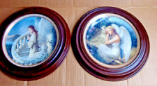 Vtg Edward Tadiello Angels of Grace Plates Serenity's Garden & Harmony's Embrace picture