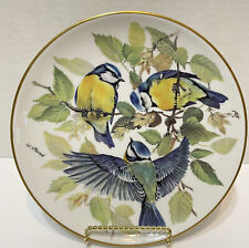 Vintage 1985 ALT Tirschenreuth 1838 WWF Blue Birds Plate Signed 7.75 in Germany picture