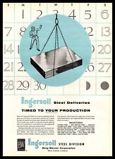 1958 Ingersoll Steel Deliveries Borg-Warner New Castle Indiana Vintage Print Ad picture