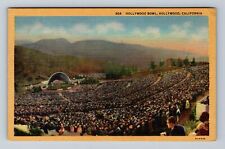 Hollywood CA-California, Hollywood Bowl, Antique Souvenir Vintage Postcard picture