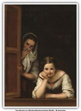 Two Women at a Window Bartolom Esteban Murillo picture