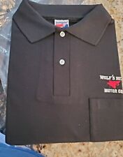 Rare Dealer Sales promo WOLF'S HEAD OIL Sign Golf Shirt 1960s 1970s NOS Large picture