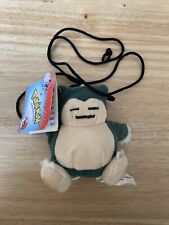 POKEMON Snorlax #143 PLUSH KEYCHAIN -NECKLACE-VIBRATING-VINTAGE 3 IN-RARE W Tag picture