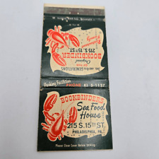 Vintage Matchcover Bookbinders Seafood House Restaurant Boston Massachusetts picture