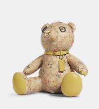 Coach Medium Collectible Bear In Signature Canvas With Dreamy Veggie Print picture