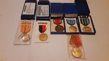 Boxed WW2 US Navy - Army Issue Campaign MEDALS 🏅- Lot Of 6 - US MINT -S&A ORDER picture