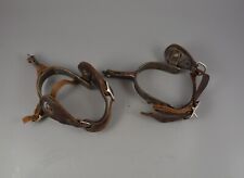 Vintage Bob Blackwood Spurs with Leather Straps - Marked BB picture