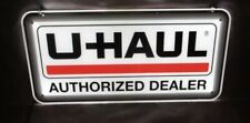 U-HAUL Rentals Authorized Dealer Double Sided Lighted SIGN 23” X 11” Window Sign picture