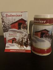  2019 Budweiser Clydesdale Holiday Stein-Limited 40th Anniv. Edition-Winter Pass picture