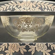 EAPG Art Deco Sterling Silver Overlay Center Console Serving Bowl USA 12