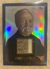2023 PIECES OF THE PAST ANDREW CARNEGIE PURPLE REFRACTOR STOCK RELIC 10/10 picture