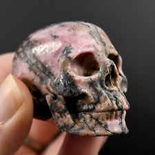 2in Pink Rhodonite Carved Crystal Skull picture