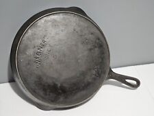 Wagner Ware Arc Straight Logo #12 Cast Iron Skillet picture