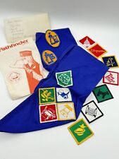Vintage NAZARENE PATHFINDER Sash W/ 14 PATCHES - Some Unsewn - Mini Book picture