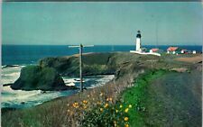 OR-Oregon, Yaquina Lighthouse, Coast Highway, Vintage Postcard picture