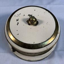 Vintage Tape Measure Rotary Windup Clock Made In The USA It Works picture
