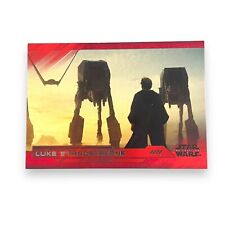 2018 Topps Star Wars The Last Jedi Series 2 Luke Stands Alone Red 142/199 picture