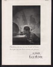 1928 LENTHERIC PIRATE PERFUME FASHION BEAUTY PARIS FRENCH DECOR BATH AD PM-44 picture