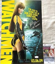 Malin Akerman signed autograph Watchmen movie poster inscribed Silk Spectre JSA picture