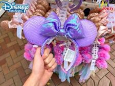 Minnie Mouse Ears Spring Iridescent Purple Lavender Disney Parks Headband picture
