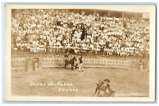 Reynosa Tamaulipas Mexico RPPC Photo Postcard Bullring Stadium c1940's Vintage picture