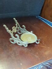 Vintage Beautiful Brass Peacock Decorative Ornate  Teacup & Saucer Display Stand picture