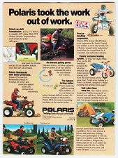 Print Ad 1988 Polaris Industries No Shift Work Trail Boss Camping Hunting Mud picture