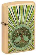 Zippo 48391, Tree of Life Design, HP Brass Fusion Lighter, (PL) Pipe Insert picture