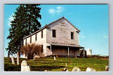 West Burlington PA-Pennsylvania, The Old Church, Religion, Vintage Postcard picture