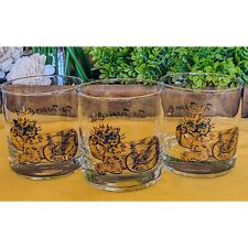 MCM COUROC KING CAT LOWBALL GLASSES-SET OF 3 picture