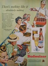 1949 vintage Budweiser print ad. Post World War II. picture