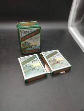 VTG Remington Sportsmens Playing Cards Tin 2 Decks Sealed First In The Field B6 picture