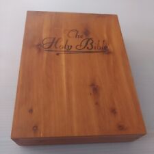 1958 Memorial Edition, Holy Bible King James Version, With Cedar Wood Box  picture