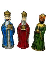 DICKSONS Vintage Paper Mache 3 Wise Men Candle Holder Set Made in Japan picture