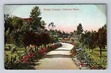 CA-California, Private Grounds, Home, Antique, Vintage Postcard picture