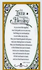 An Irish Wedding Blessing U - Laminated Holy Cards. QUANTITY 25 CARDS picture