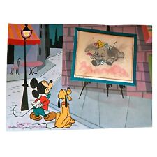 Vintage Disneyland 3D Post Card Lenticular Dumbo Mickey Pluto Disney picture