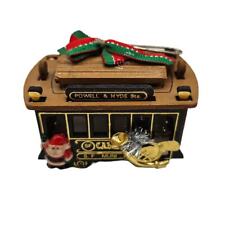 Vintage San Francisco Wooden Cable Car Christmas Ornament picture