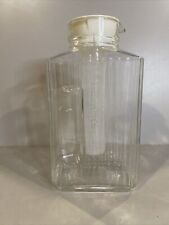 Luminarc Quadro France Ribbed Clear Glass Pitcher 2 Qt 10” Container picture