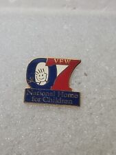 VFW 07 National Home For Children Enamel Lapel Pin Clutch Back picture