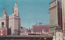 Vintage Postcard The Chicago River Looking East Chicago, Illinois Posted picture